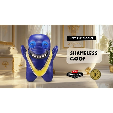 Fuggler Gold Fuggs 9 inch (Shameless Goof), Funny Ugly Monster Soft Plush Collectible Toy by ZURU