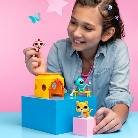 Littlest Pet Shop, Tiki Jungle Play Pack - Gen 7, Pets 50, 51, 52, LPS Collectible Play Figure