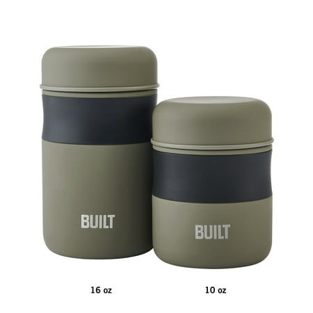 Built 10oz Double Wall Vacuum Insulated Food Jar Sage Green
