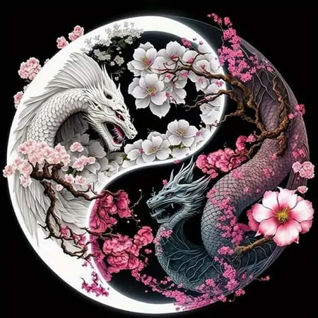 ZHUDENGXJL Taichi Dragon Diamond Painting Art Kit, Other