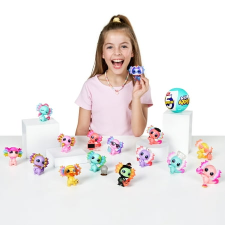5 SURPRISE A-LOT-A Axolotls Reveal Surprise Themed Novelty Unboxing Toy Collectible Mini's by ZURU