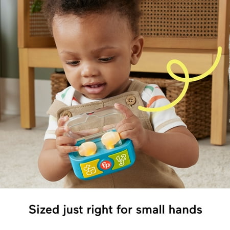Fisher-Price Laugh & Learn Play Along Ear Buds Baby & Toddler Learning Toy with Music & Lights