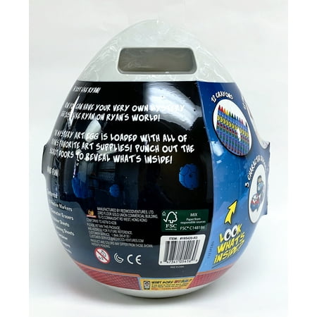Ryan's World Mystery Art Egg Series 3 Galaxy, Activity Set for Child Ages 5+