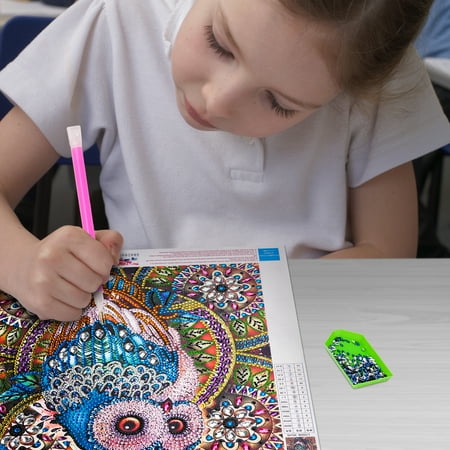 DIY Painting Kits for 4 5 6 7 8 Years Old Kids Adults, 5D Diamond Kits Full Drill Gift for Kids Women Friends Age 9 10 11 12 13, Paint by Numbers for Children Owl Gifts for 6-10 Years Old Girls Boys