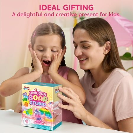 Joyfy Unicorn DIY Soap Making Kit, Includes 4 Molds & 10 Soap Bases for Creative Art Projects