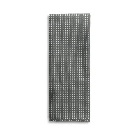 Thyme & Table Kitchen Towels, Gray and White, 4 Pack Set