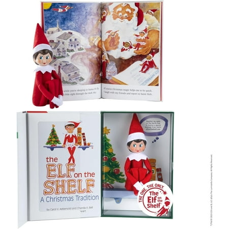The Elf on the Shelf: A Christmas Tradition - Girl Scout Elf with Blue Eyes - Includes Artfully Illustrated Storybook, Keepsake Box and Official Adoption Certificate
