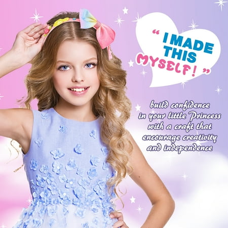 Superwinky DIY Headbands Making Kit for Girls, Hair Accessories Set for Girls 8-12, Arts and Crafts for Kids Ages 4-6, Birthday Gifts for 6 7 8 9 10 Year Old Girls