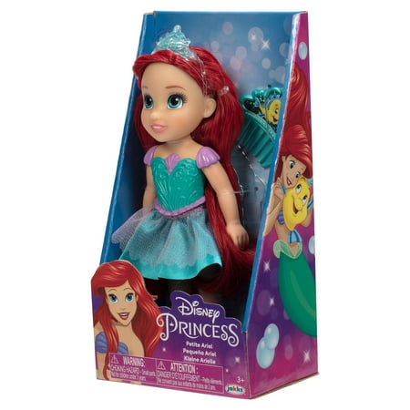Disney Princess the Little Mermaid Petite Ariel 6 inch Fashion Doll with Beautiful Outfit and Comb
