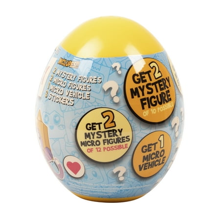 Lankybox Mystery Surprise Medium Egg Official Merchandise Ages 3 and Up WIth Figures, Vehicle, and Stickers