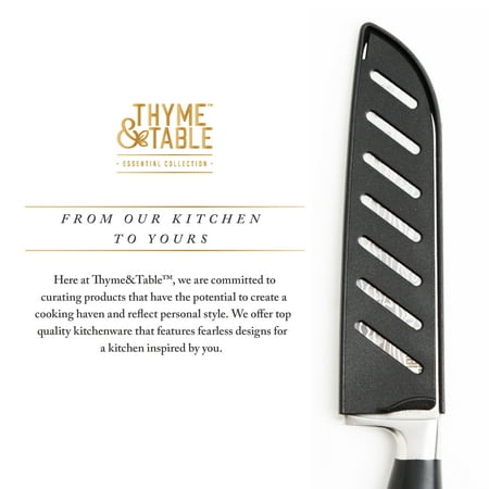 Thyme & Table High Carbon Stainless Steel Kitchen 7" Santoku Knife