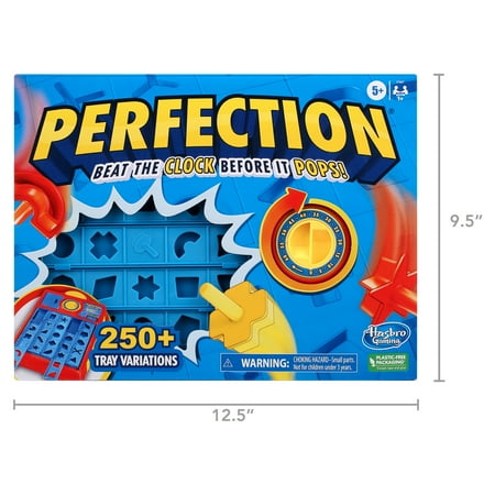 Perfection Kids Board Game, Over 250 Combinations, Preschool Games, Non-Candy Easter Basket Stuffers Gifts, Ages 5+