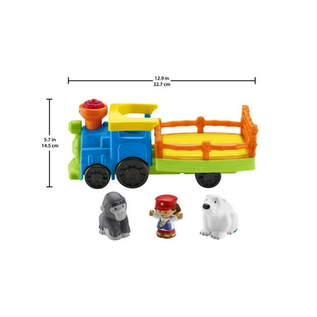 Fisher-Price Little People Choo-Choo Zoo Train with Music and Sounds for Toddlers, 3 Figures