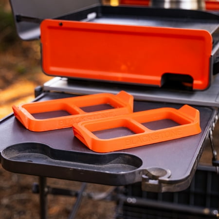 Blackstone Adventure Ready Silicone Egg Ring Tray Set with Heat-Resistant Handles, 2-Piece