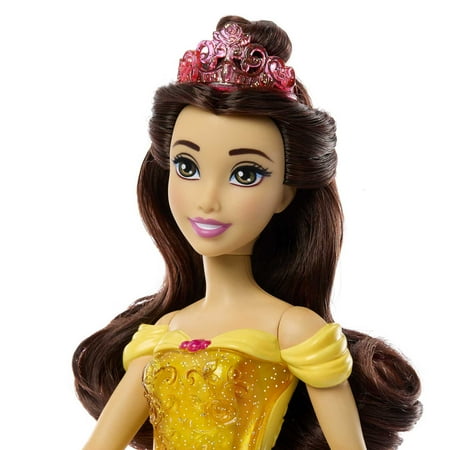 Disney Princess Belle Fashion Doll with Brown Hair, Brown Eyes & Tiara AccessoryOne Size,