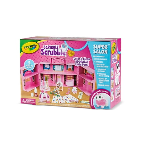 Crayola Scribble Scrubbie Pets Super Salon, Creative Toys for Kids, Coloring Gifts for Girls & Boys, Arts and Crafts, Ages 3+