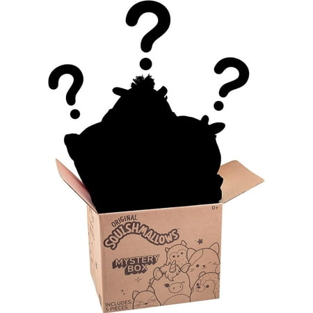 Squishmallow 5" Plush Mystery Box, 5-Pack - Assorted Set of Various Styles - Official Kellytoy - Cute and Soft Squishy Stuffed Animal Toy
