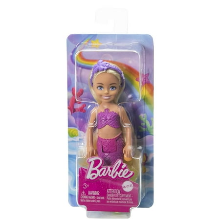 Barbie Mermaid Chelsea Doll with Blond Hair, Mermaid Toys, 6.3 in