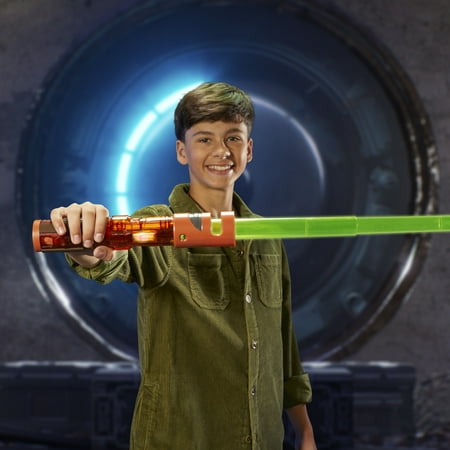Star Wars Lightsaber Forge Kyber Core Kelnacca, Green Customizable Electronic Lightsaber