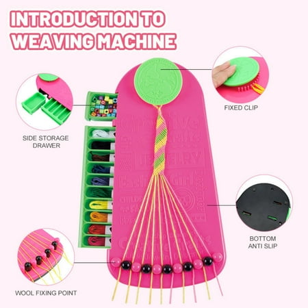 Jaawind Friendship Bracelets Making Kit for Girls, DIY Arts and Crafts for Kids Ages 6-12, Making Kit with 20 Pre-Cut Threads and Accessories, Birthday Christmas Gifts for Kids