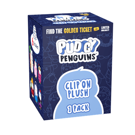 Pudgy Penguins Clip-on Plush in a Blind Box, 6 Characters to Collect