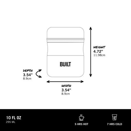 Built 10oz Double Wall Vacuum Insulated Food Jar Sage Green