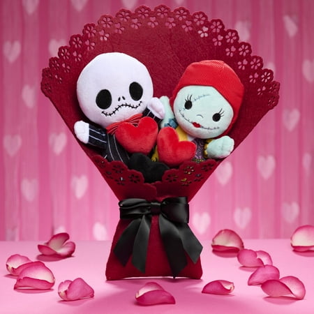 Disney Tim Burton's The Nightmare Before Christmas Valentine 13.5-inch Medium Plush Bouquet