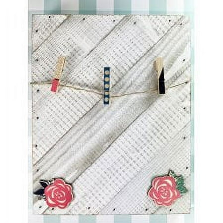 Hello Hobby Wood Pink Clothes Pin Flower, 13 Pieces, 1m Each - Art and Craft Adult, Unisex