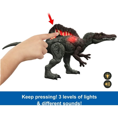 Jurassic World Epic Attack Slash Attackin? Spinosaurus Dinosaur Action Figure Toy, Multiple Features
