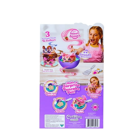 Cookeez Makery Pancake Treatz. Mix & Flip a Plush Best Friend! Scented, Interactive Plush, Ages 5+