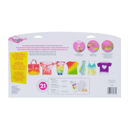 Tulip Spray Tie-Dye Kit, 7 Colors, Vibrant Confetti