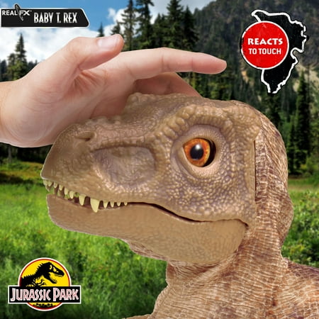 Jurassic World REALFX Baby T-Rex - Realistic Dinosaur Puppet Toy, Movements & Sounds, Ages 8+