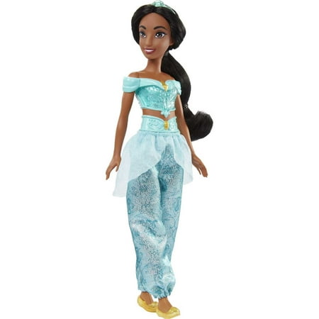 Disney Princess Jasmine 11 inch Fashion Doll with Black Hair, Brown Eyes & Tiara Accessory, One Size
