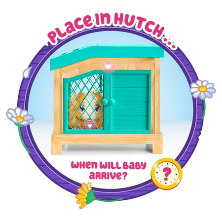 Little Live Pets, Mama Surprise, Soft, Interactive Mama Guinea Pig, 20+ Sounds & Reactions, Ages 4+, Green