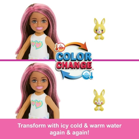Barbie Chelsea Cutie Reveal Color Dream Series Small Doll & Accessories (Styles May Vary)
