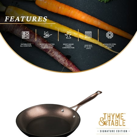Thyme & Table Signature 12-Piece Cookware Set Non-Stick - Rose Gold
