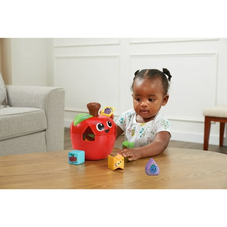 LeapFrog Spin & Change Apple Shape Sorter with Accessories, Baby and Toddler Toys