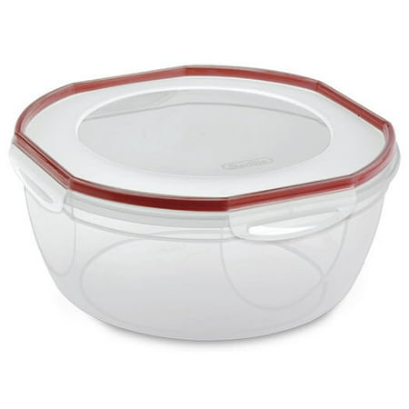 Sterilite Ultra Seal 8.1 Quart Plastic Food Storage Bowl Container Box with Lid