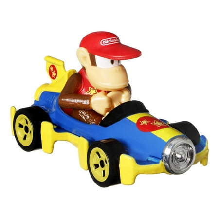 Hot Wheels Mario Kart Set of 4 Toy Character Vehicles, Includes 1 Exclusive Mario Toy (Styles May Vary), 0.68 lb, One Size, Multicolor