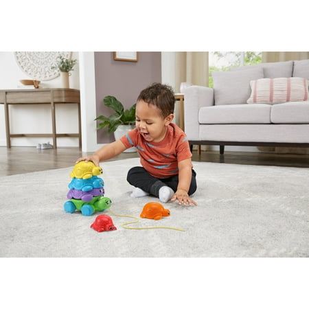 LeapFrog Nest & Count Turtle Tower with Accessories, Baby and Toddler Toys
