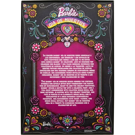 Barbie Signature D?a De Muertos 2024 Collectible Doll in Ruffled Black Gown