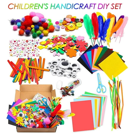Duety 1000 Pcs Mega Kids Art Supplies?Art Craft Kit Supplies Art and Craft Supplies for Kids for Children Crafts for Children of Arts and Crafts in Parent Child Activity Classroom