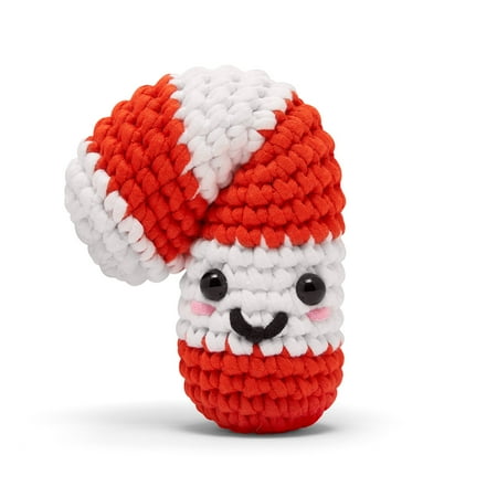The Woobles Beginner Crochet Amigurumi Kits - Peppi the Candy Cane