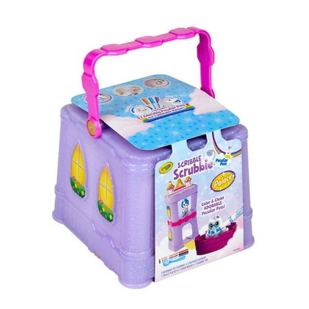 Crayola Scribble Scrubbie Pets Palace Playset, 6 Pieces, Creative Toys, Gifts, Beginner Unisex Child, Activity, Art