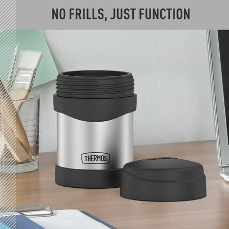 Thermos Stainless Steel Vacuum Insulated Food Jar, Stainless Steel, 10ozSilver,