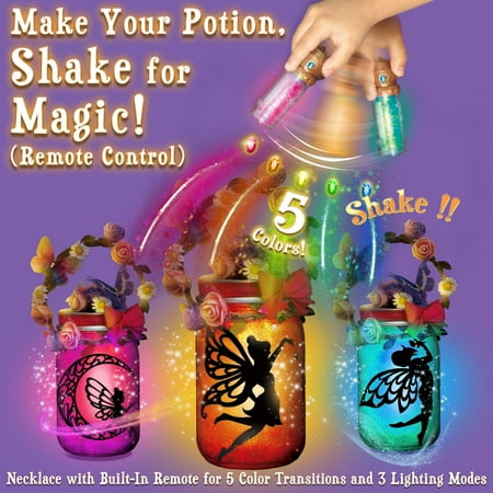 Joyfy Fairy Lantern Craft Kit, 2-in-1 Moon Lamps Arts and Crafts for Kids, Birthday Halloween Gifts for Girls Age 6 up