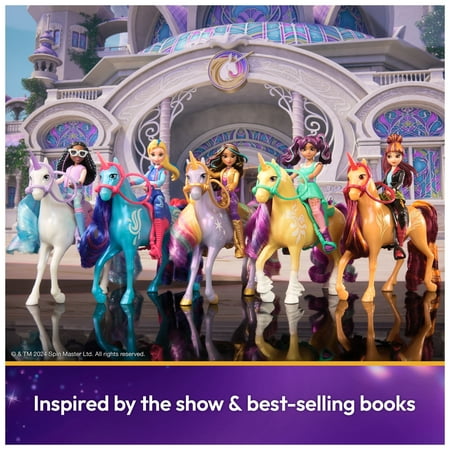 Unicorn Academy, Isabel & River with 2 Riding Accessories, Toys for Girls Ages 4+