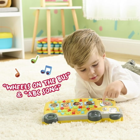 Cocomelon Learning Bus, over 85 Learning Phrases, Counting, Alphabet, Music, Sounds, Yellow Baby and Toddler Toys