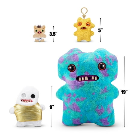 Fuggler Gold Fuggs 9 inch (Splodge), Funny Ugly Monster Soft Plush Collectible Toy by ZURU