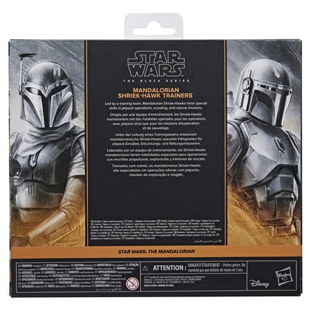 Star Wars The Black Series Mandalorian Shriek-Hawk Trainers Action Figure (6?) 2-Pack